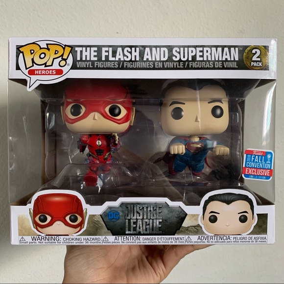 the flash and superman funko pop